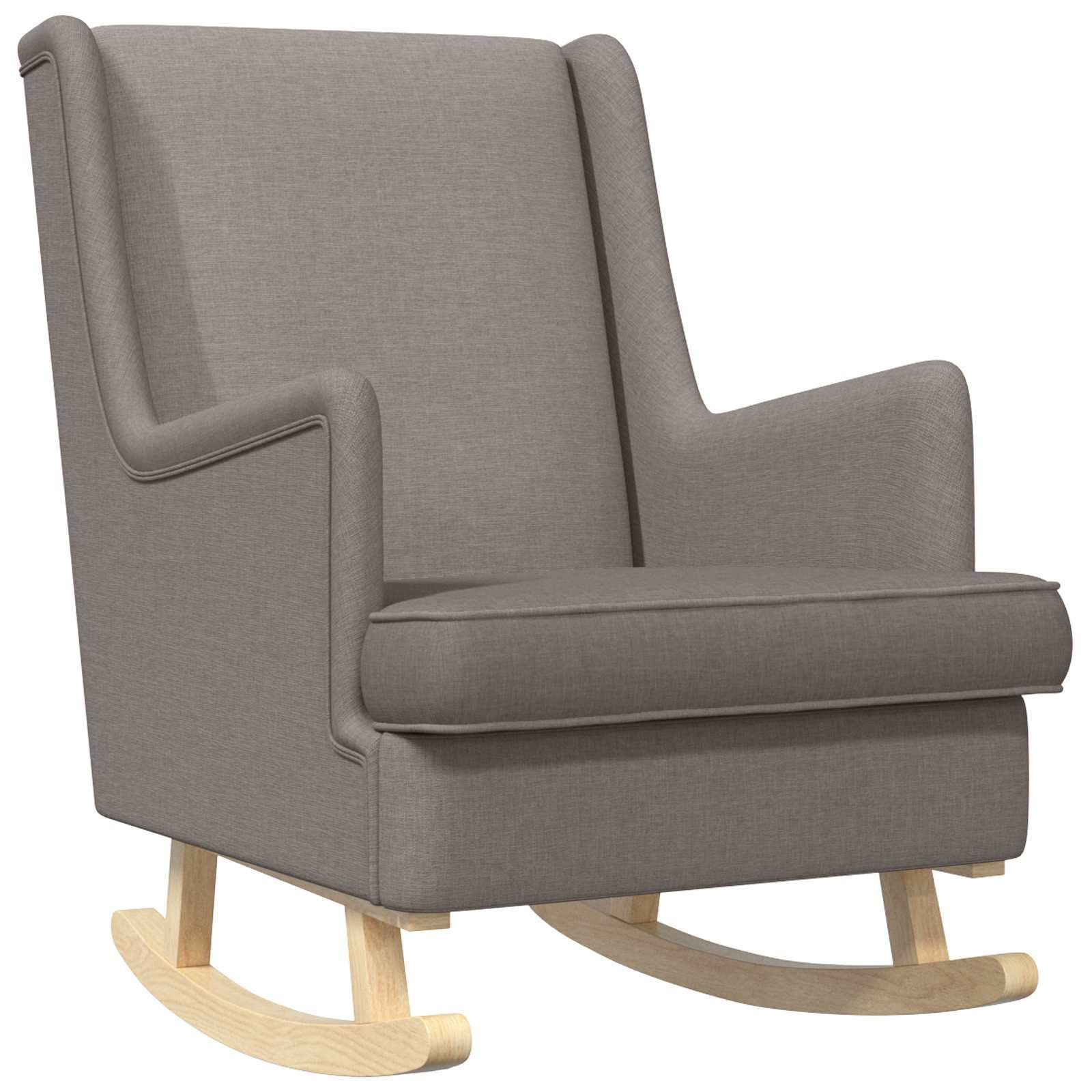 vidaXL Schaukelstuhl Schaukelstuhl Taupe 62 x 80 x 85 cm Stoff (1 St)