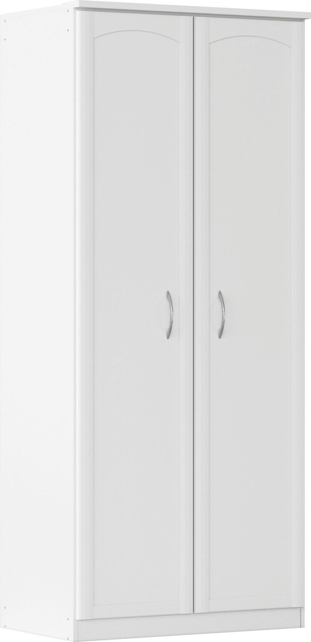 rauch Kleiderschrank Schrank Garderobe Garderobenschrank Putzschrank Wäscheschrank TORRENT (Breiten 91/136/181 cm, Höhe 210 cm) optional Außenschubladen und Spiegel, viel Stauraum MADE IN GERMANY