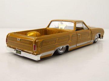 Maisto® Modellauto Chevrolet El Camino Lowrider 1965 gold Modellauto 1:24 Maisto, Maßstab 1:24