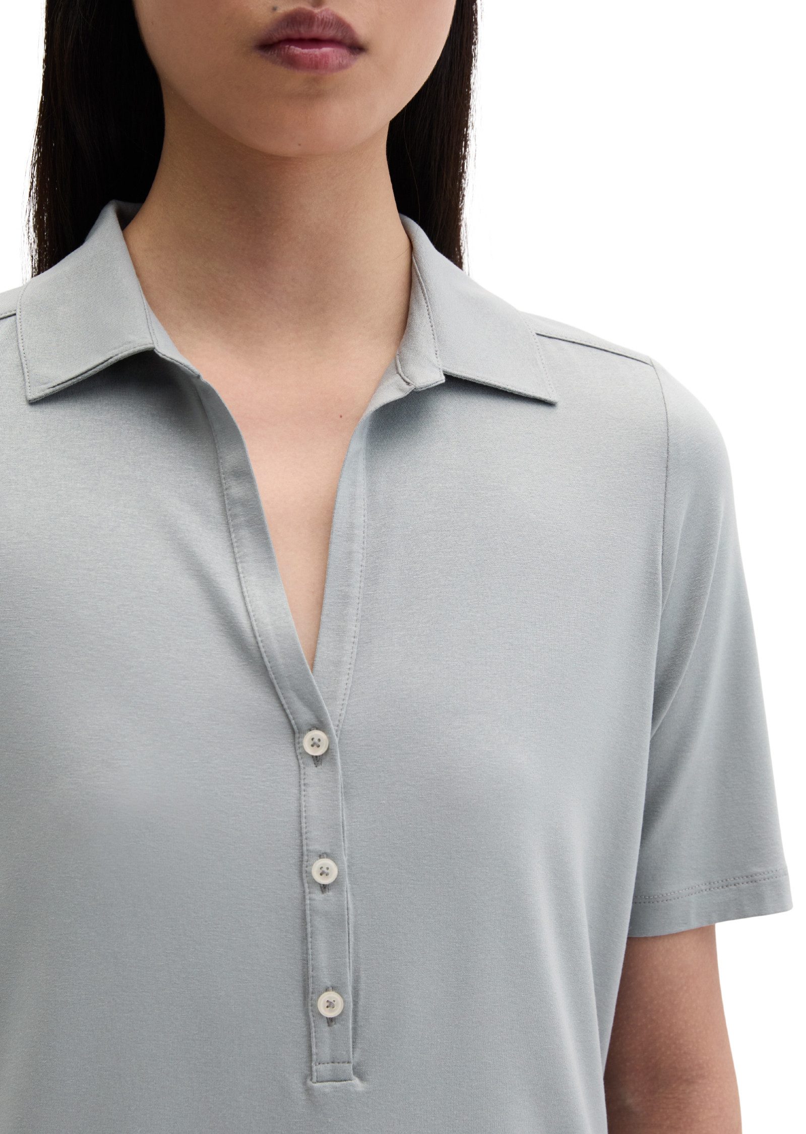 Marc O'Polo Kurzarmshirt aus LENZING™ ECOVERO™ – Bild 4 von 5