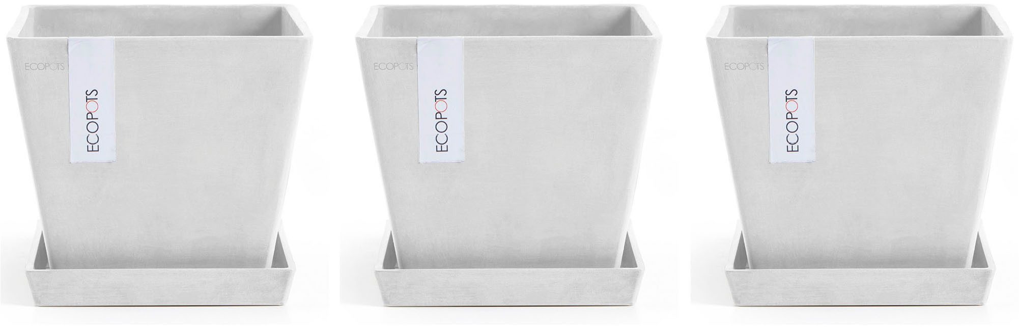 ECOPOTS Blumentopf Rotterdam (Set, 3 St), günstig online kaufen