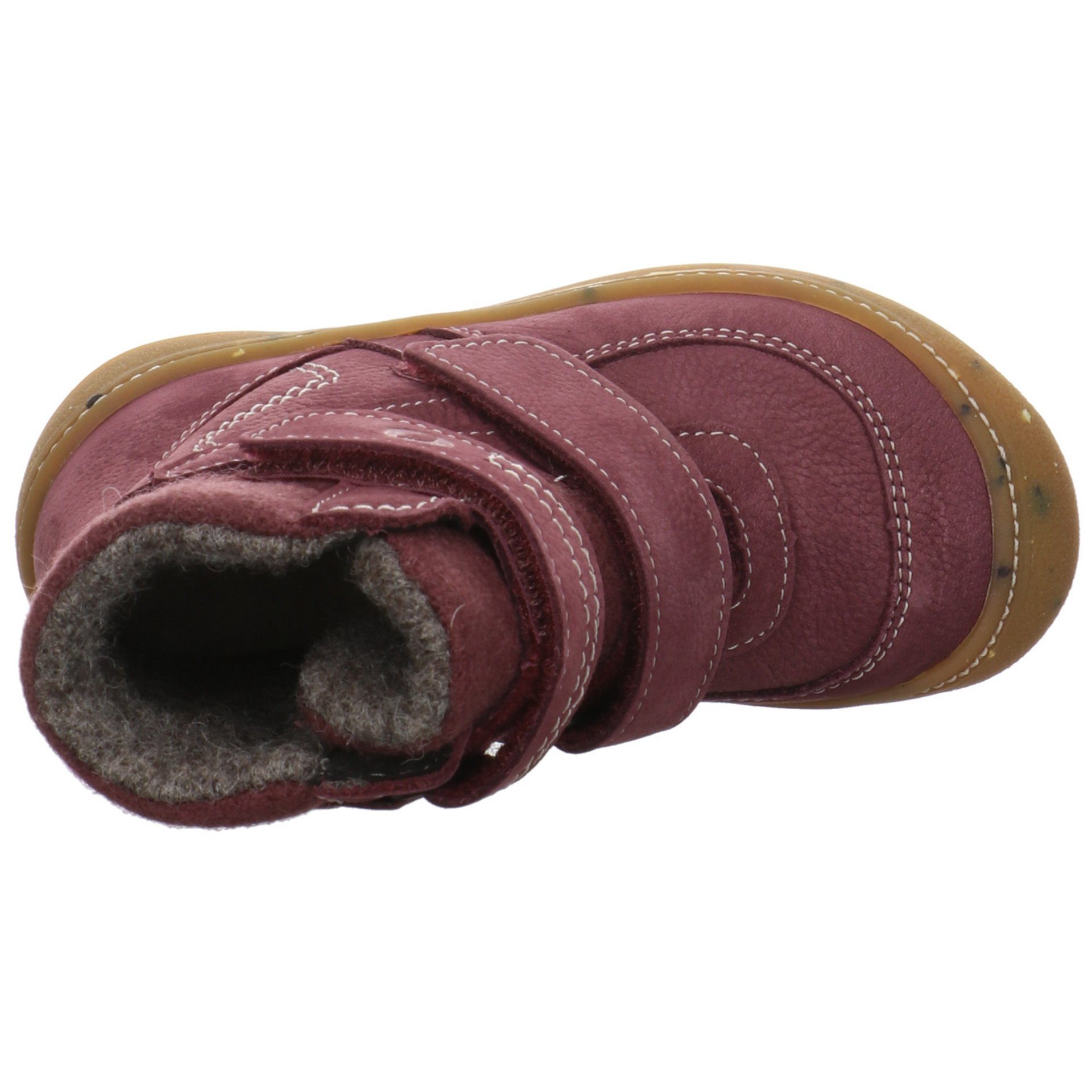 pflaume Leder-/Textilkombination Leder-/Textilkombination Wood uni Ricosta Winterboots Boots Tex