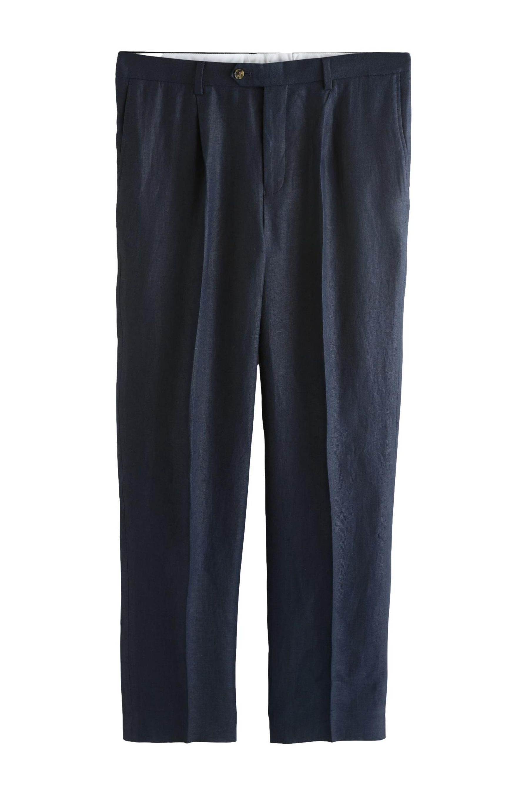 Next Anzughose N. Premium Tailored Fit Anzughose aus 100 % Leinen (1-tlg)