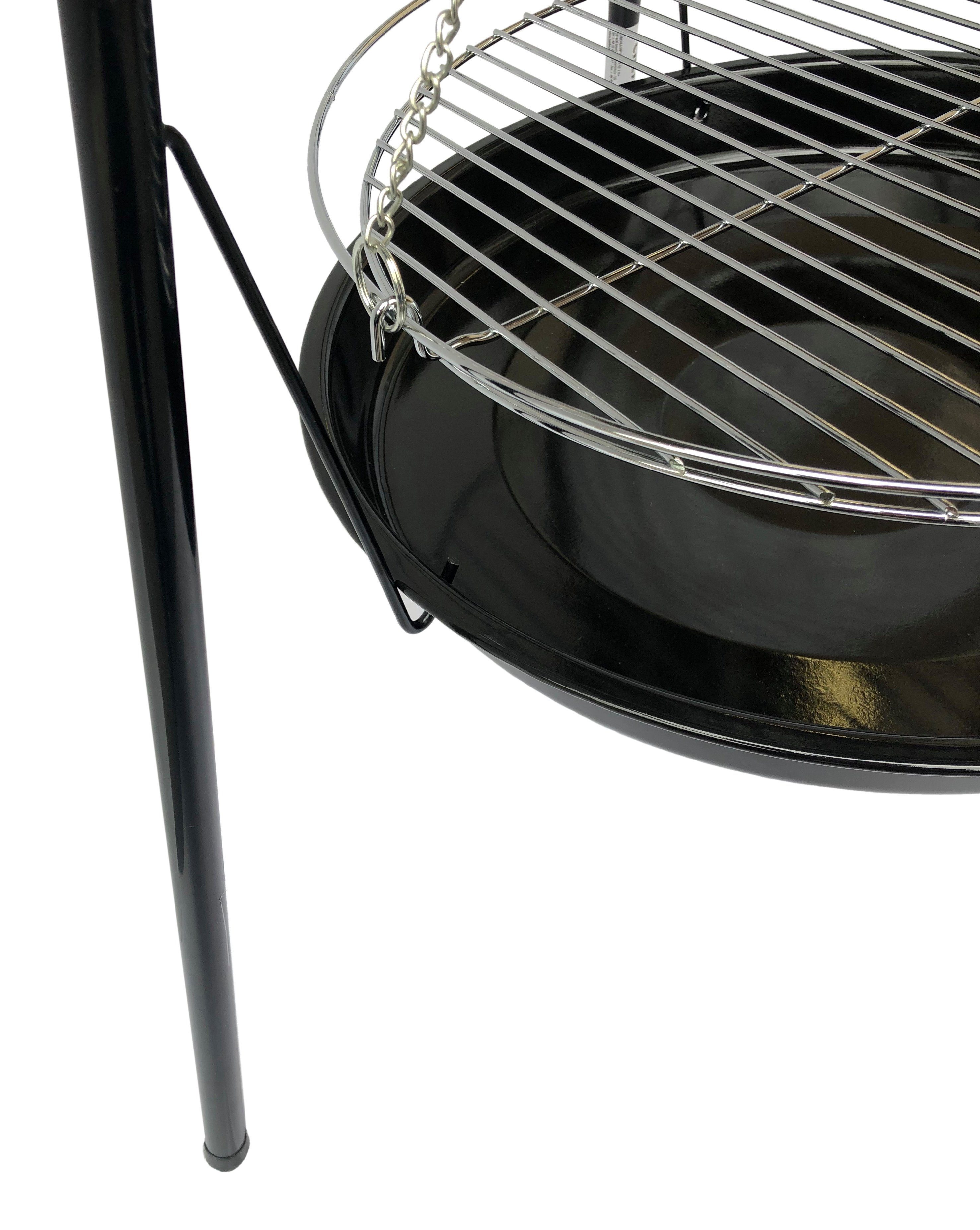 Grillchef Holzkohlegrill Grillchef by Landmann Schwenkgrill 0542, Dreibein Holzkohle-Grill, Grillfläche: ca. Ø 41cm, Höhenverstellung