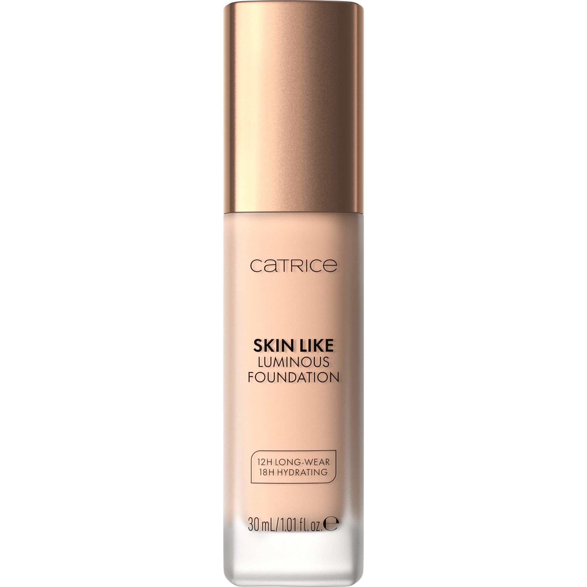 Catrice Foundation SKIN LIKE LUMINOUS FOUNDATION, für ein frisches, natürliches Finish für bis zu 12h