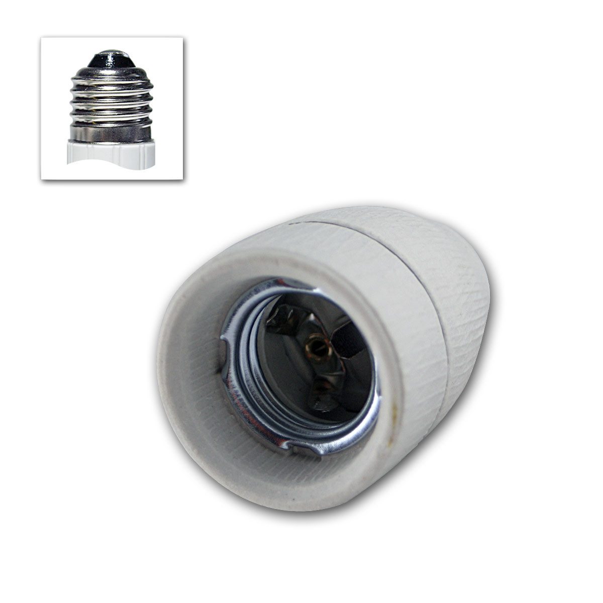 EGB Lampenfassung Porzellan-Fassung E27 250V/4A, Schraubanschlüsse