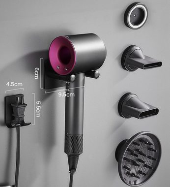 HYTIREBY Haartrockner Wand Halterung Ständer für Dyson Supersonic Haartrocknerhalter, (Haartrockner Haartrocknerhalter, ohne Bohren)