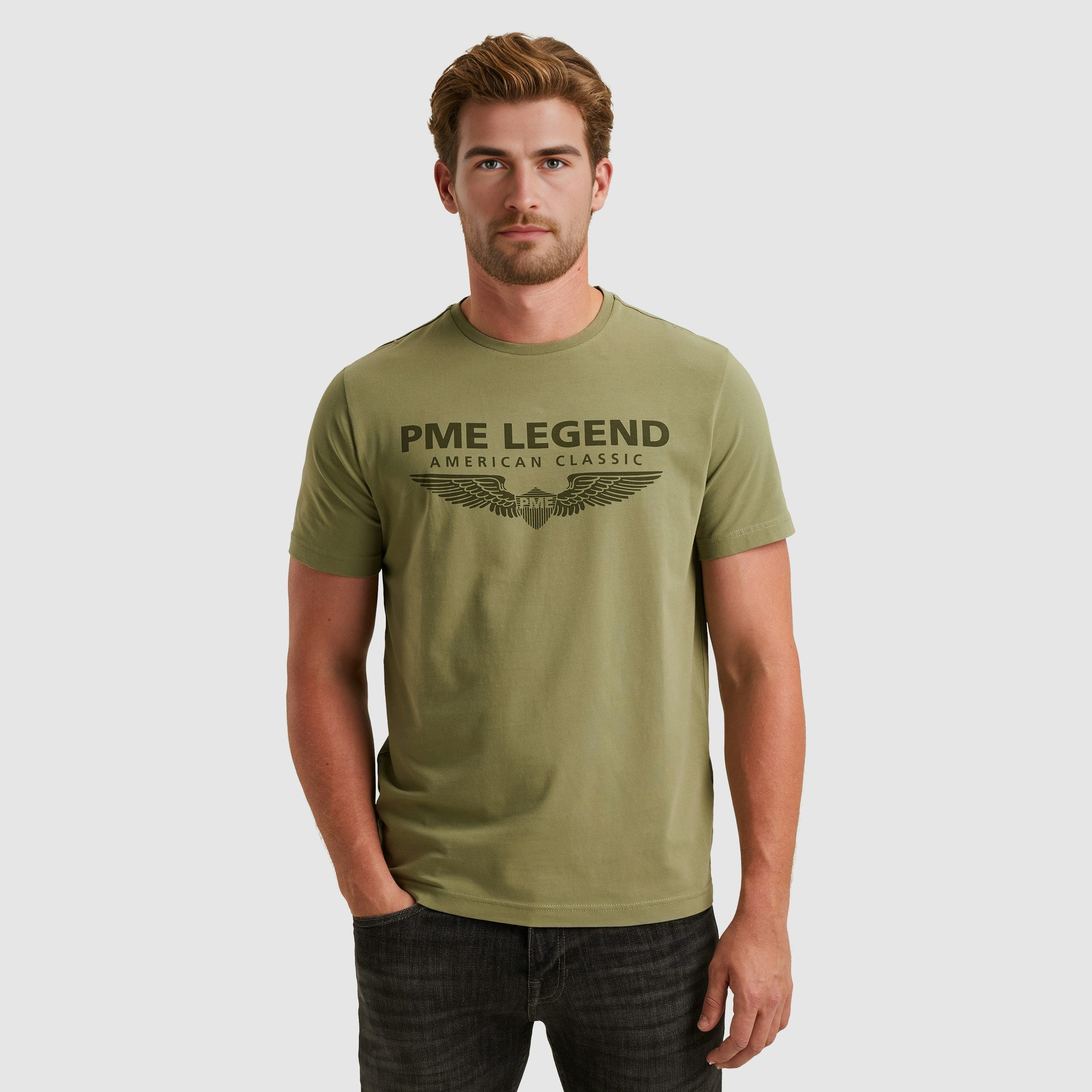 PME LEGEND T-Shirt, eingefasster Rundhalsausschnitt mit günstig online kaufen