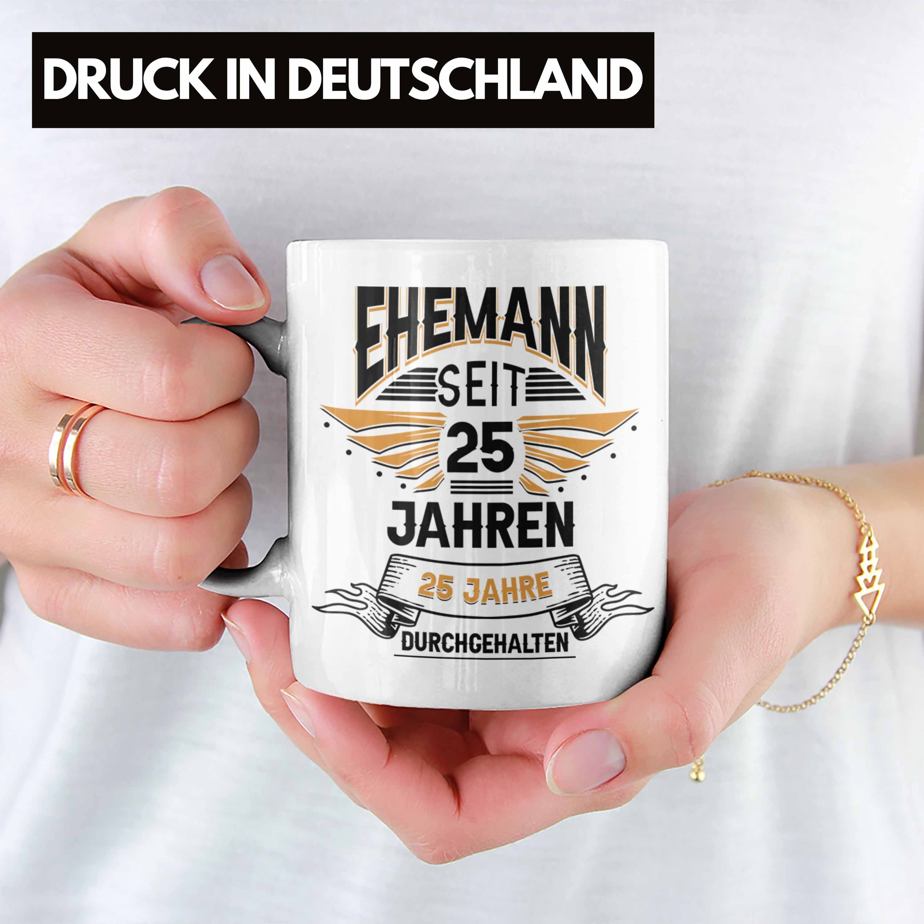 25 Geschenk Ehemann Hochzeitstag Jahre Trendation Bester Lustiger Tasse Seit Spruch Weiss Eh