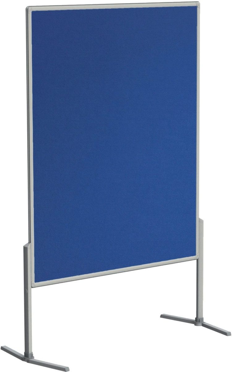 Standtafel Moderationstafel Pro Filz/Filz klappbare Füße Aluminium 120x150cm blau
