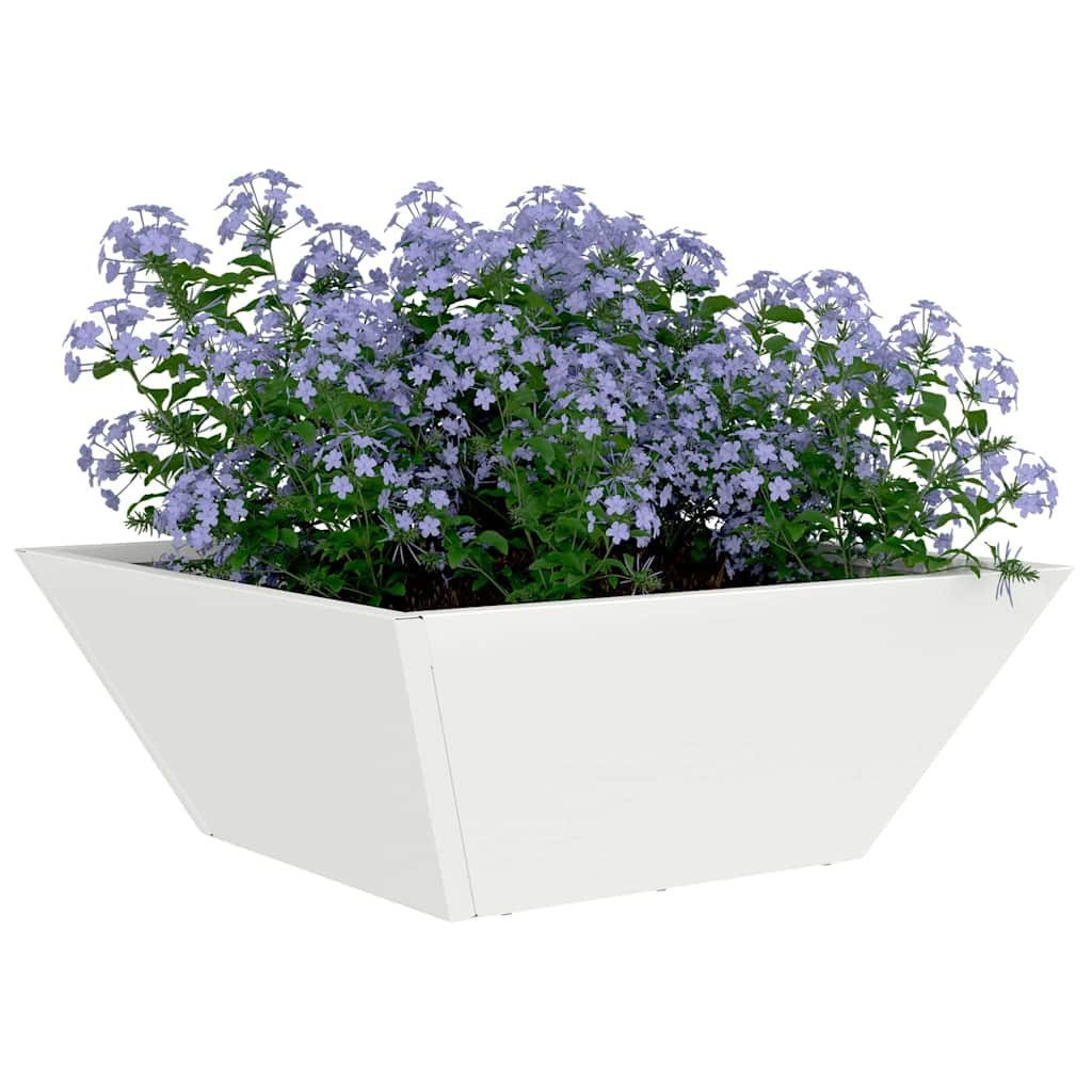 vidaXL Blumentopf Garten Schüssel Pflanzer Weiß günstig online kaufen