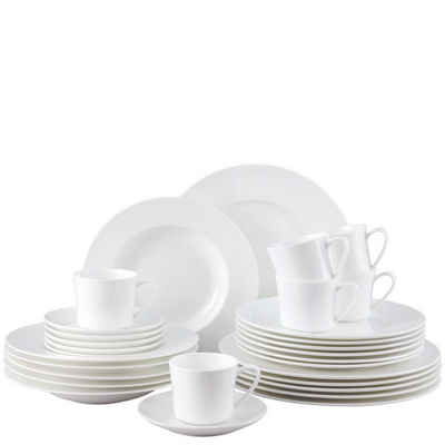 Rosenthal Tafelservice Jade Set 30-tlg. (30-tlg), 6 Personen, Fine China-Porzellan, Bone China