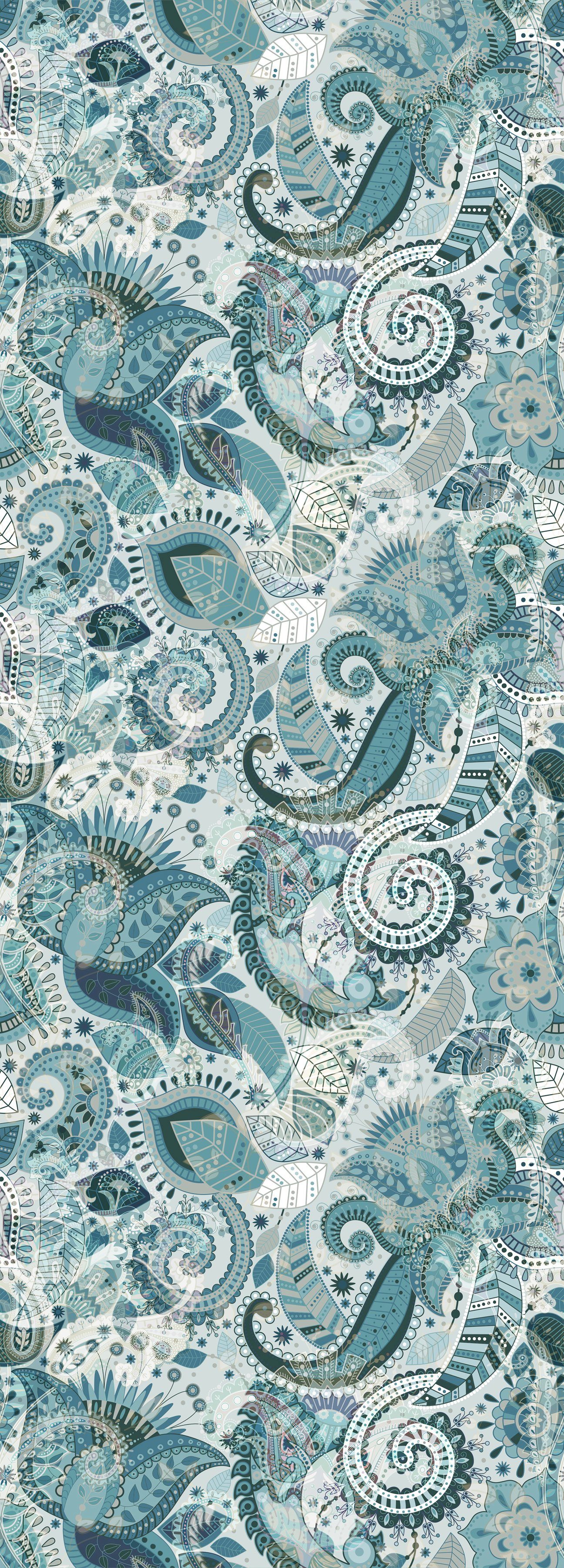 queence Vinyltapete Elya, glatt, Antikoptik, Barock, Kunst, bedruckt, 90x250cm, selbstklebend, kinderleichte Anbringung, Sticker