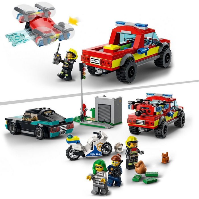 LEGO® Konstruktionsspielsteine Löscheinsatz und Verfolgungsjagd (60319) LEGO® City (295 St) AH11331