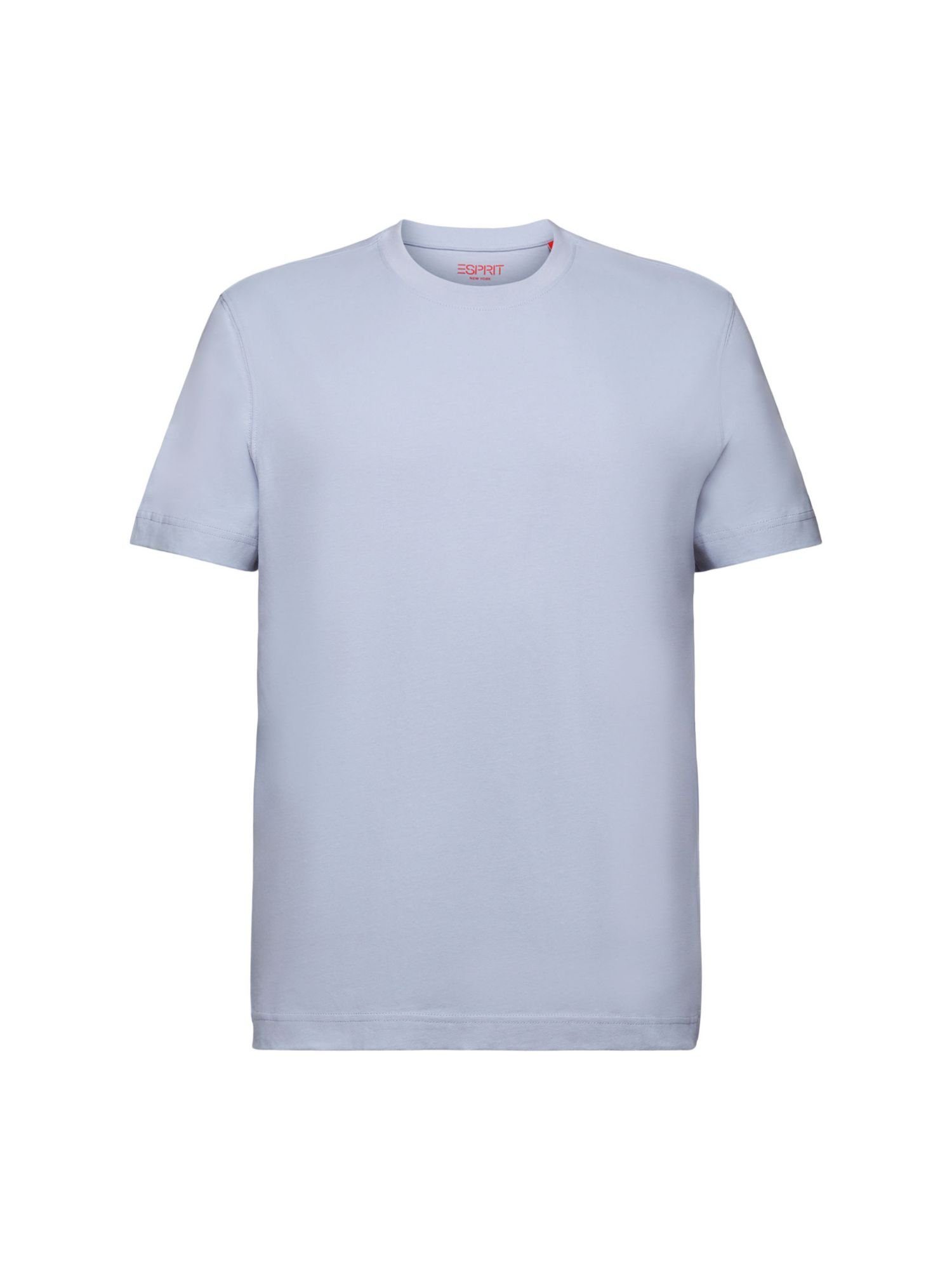aus (1-tlg) BLUE Esprit LAVENDER T-Shirt Baumwolljersey Rundhals-T-Shirt LIGHT