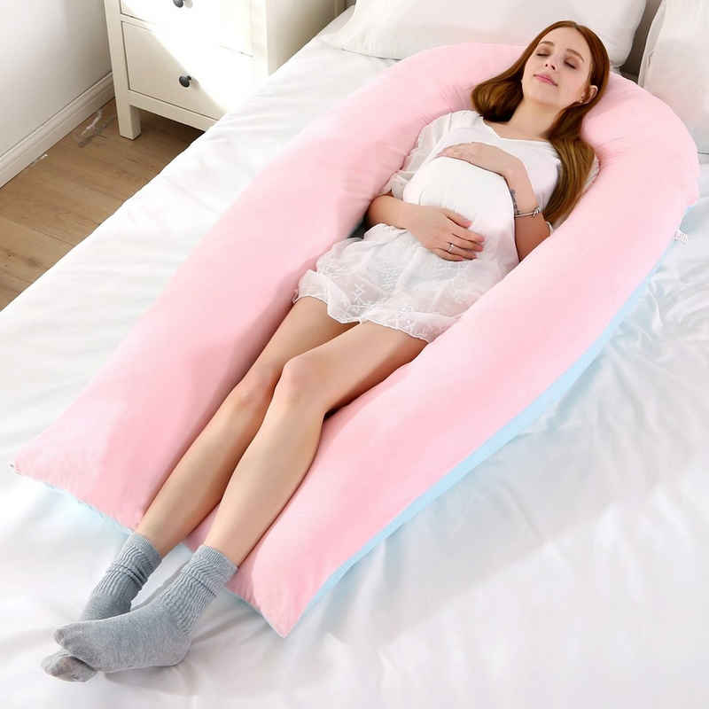 CALIYO Seitenschläferkissen Stillkissen, U-förmiges Schwangerschaftskissen zum Schlafen, Lagerungskissen, Seitenschläfer-Kissen ergonomisch geformt