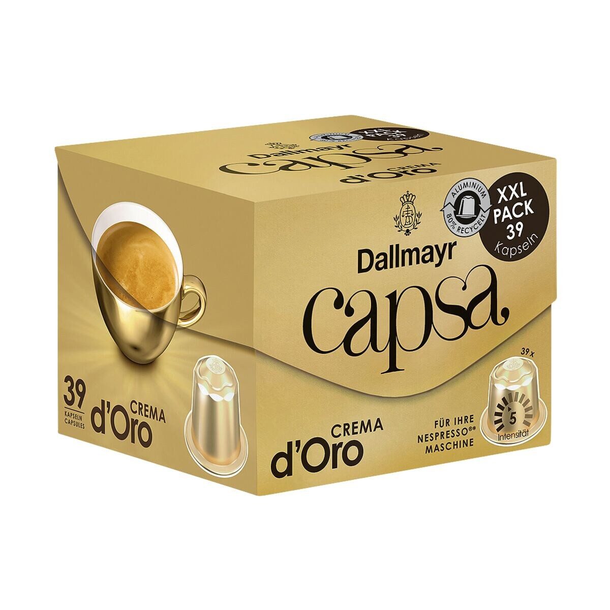 DALLMAYR Kaffee capsa Crema d'Oro, 39 Kapseln