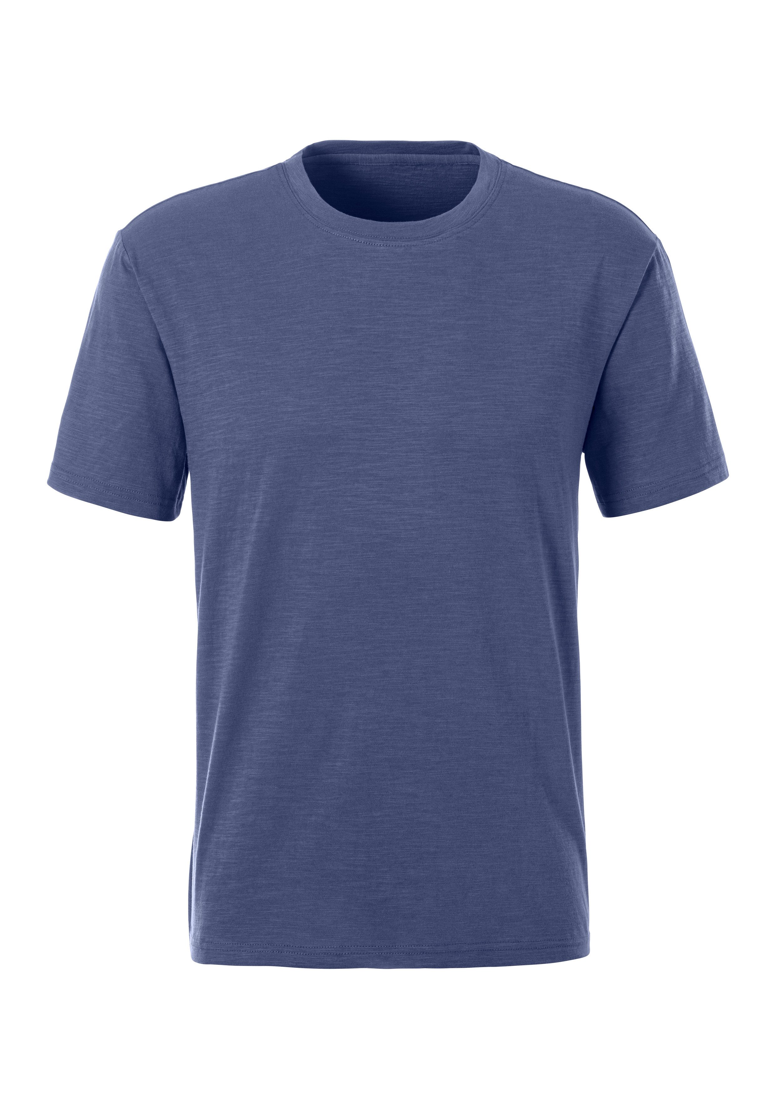 John Devin T-Shirt mit Slub-Garn Struktur (Packung, 2-tlg., 2er-Pack) aus leichter, strukturierter Baumwollqualität - im 2er-Sparpack