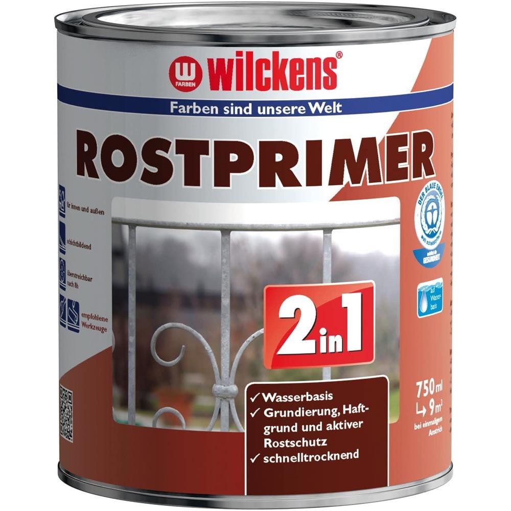 Wilckens Farben Rostblocker 2in1 Rostprimer, Grau, 750 ml