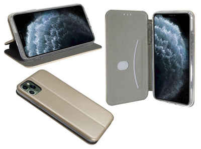 cofi1453 Handyhülle Hülle Tasche für Apple iPhone 11 Pro Max, Kunstleder Schutzhülle Handy Wallet Case Cover mit Kartenfächern, Standfunktion Schwarz