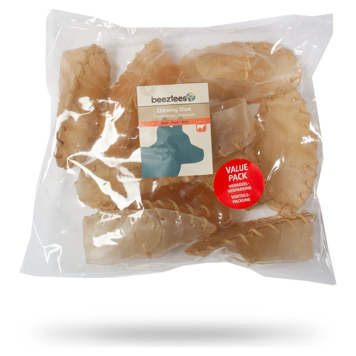 Beeztees Kauspielzeug Kauschuh Rinderhaut