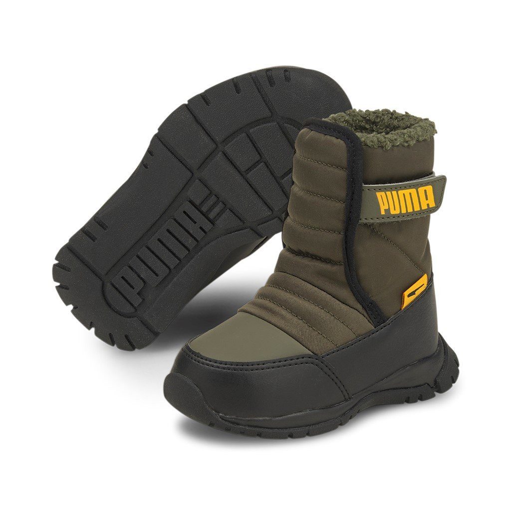 PUMA Winterschuhe Nieve Stiefel wasserabweisend, gefüttert dunkelgrün Sneaker