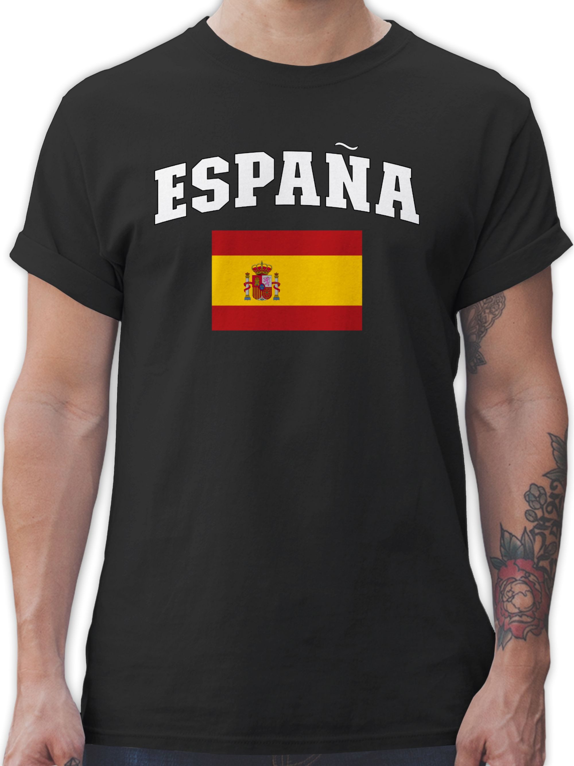 Shirtracer T-Shirt Schriftzug mit Espana, Spanisch, günstig online kaufen