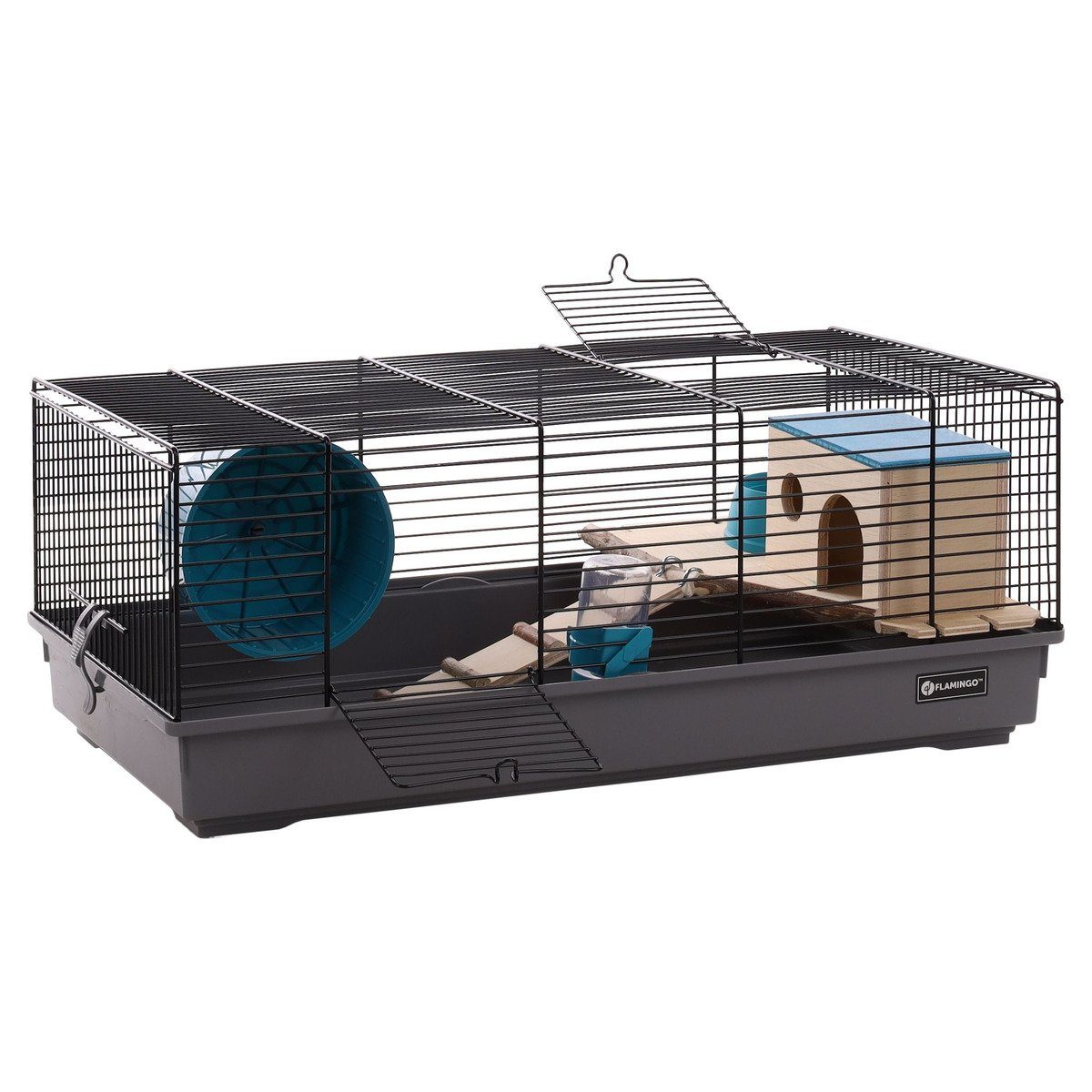 Kleintierkäfig Hamsterkäfig Jang schwarz/grau