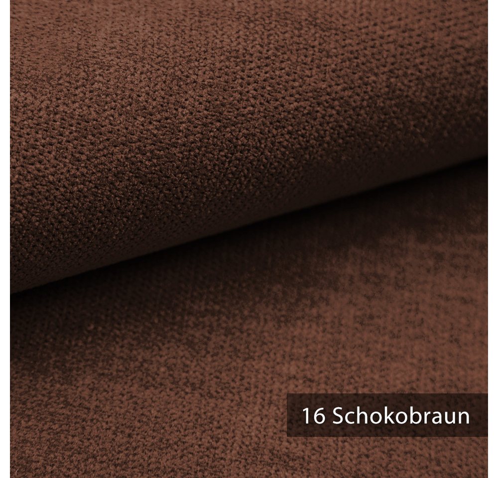 Thumbnail - novely® Stoff RICKERT - Robuster Velours Polsterstoff mit feiner Textur, Kuschelweich, Robust, Abriebfest, Meterware, 1l...