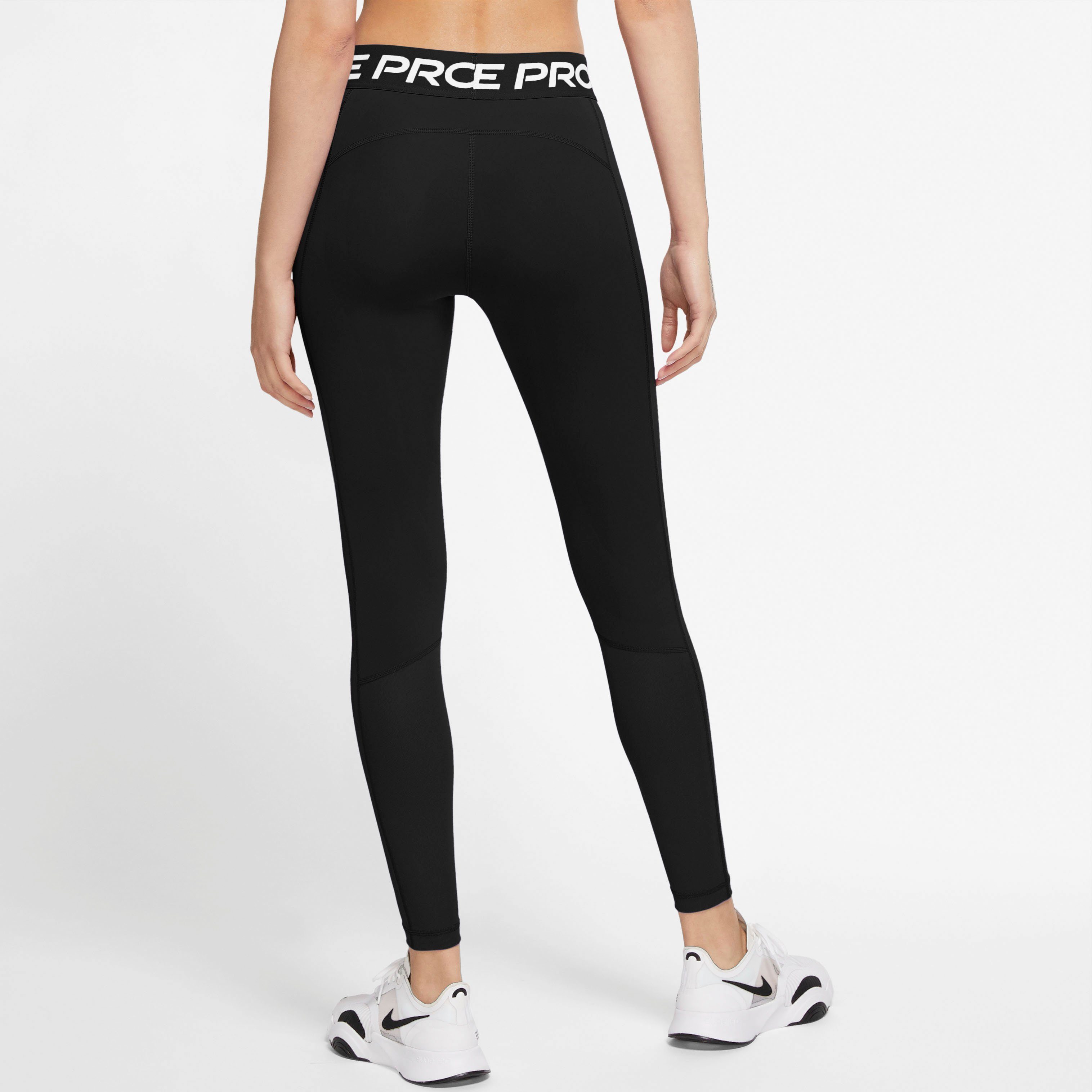 Nike PRO MESH-PANELED schwarz MID-RISE LEGGINGS WOMEN'S Trainingstights