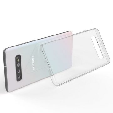 Nalia Smartphone-Hülle Samsung Galaxy S10, Klare Silikon Hülle / Extrem Transparent / Vergilbungsfrei / Stoßfest / Kratzfest / Durchsichtige Dünne Schutzhülle / Clear Phone Case / Soft Cover / Anti-Gelb / Flexibel / Handy-Schale Etui Bumper Phone Backcover Handycase Handycover