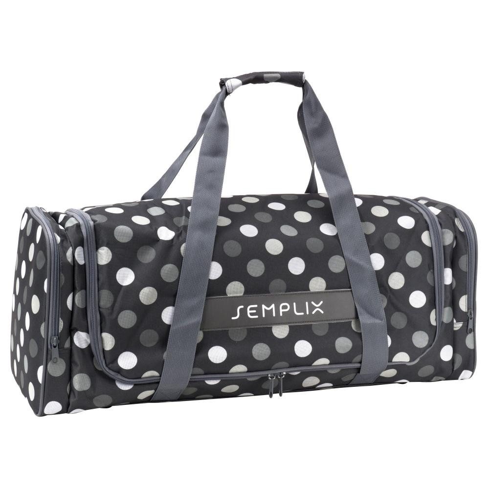 Semplix Nähmaschinentasche - Plottertasche Aufbewahrungstasche Polka Dots Design