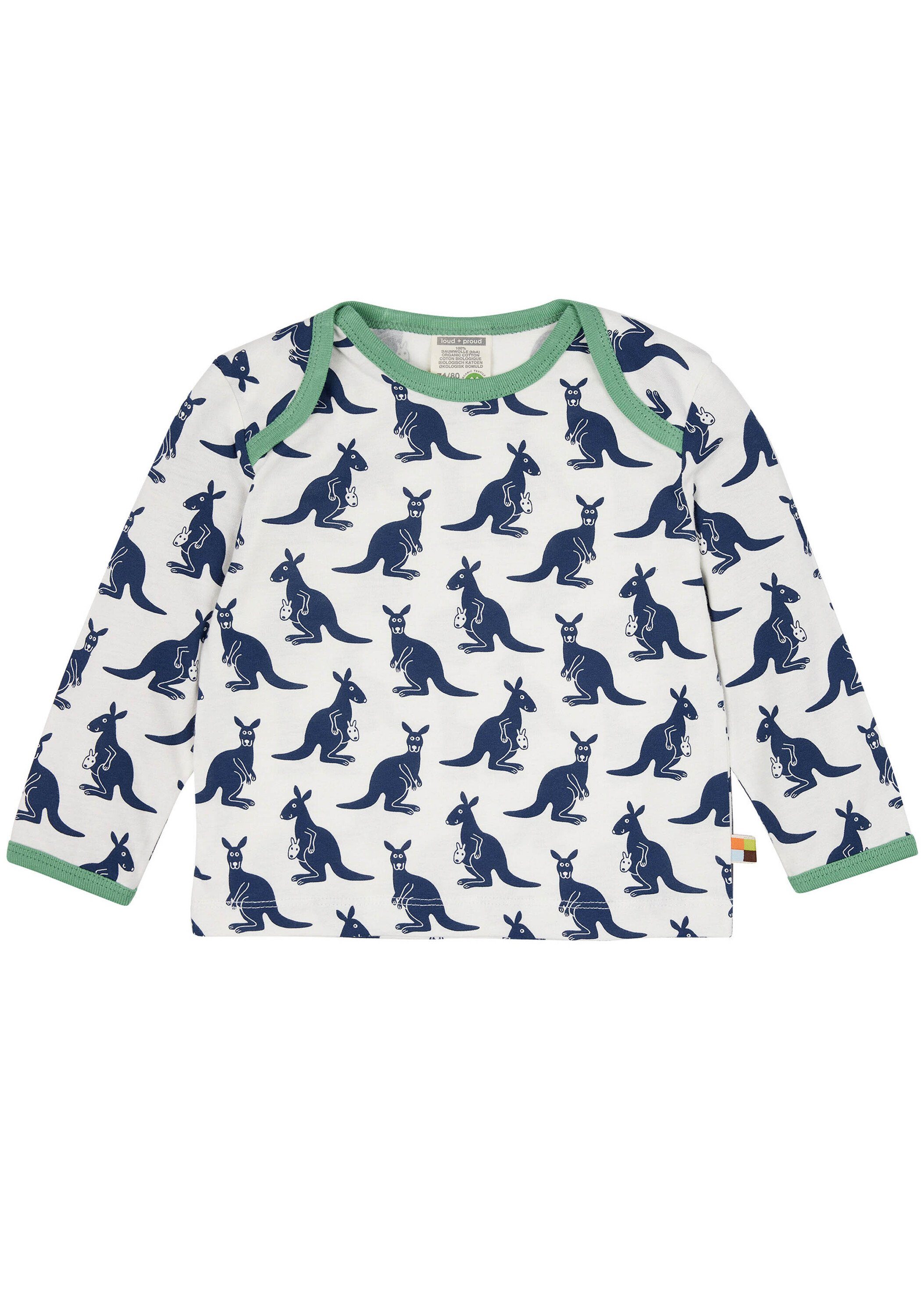 loud + proud Langarmshirt Langarm T-Shirt für Babys und Kleinkinder ULTRAMARIN