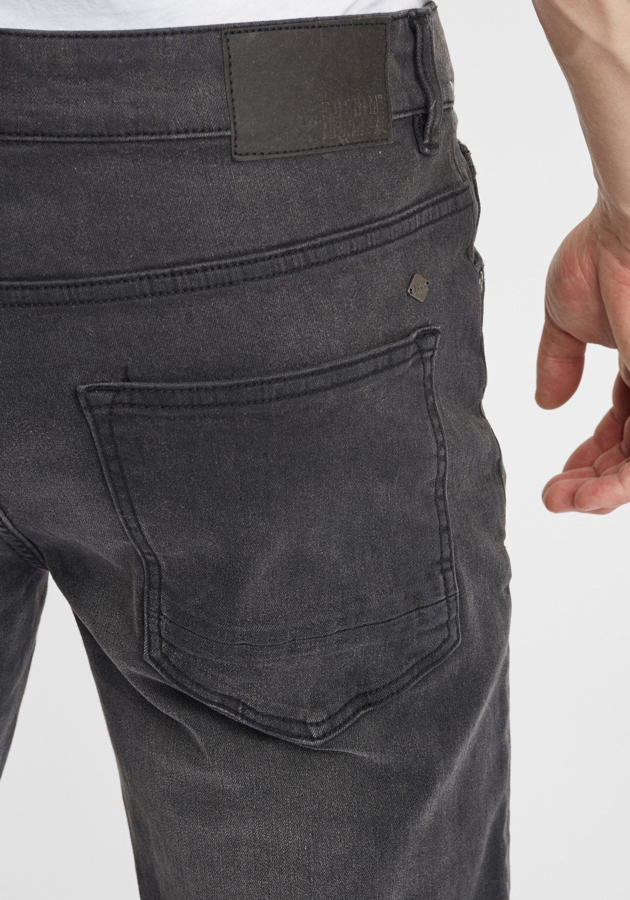 !Solid 5-Pocket-Jeans SDFynn 5-Pocket-Jeans mit Washed-Effekt