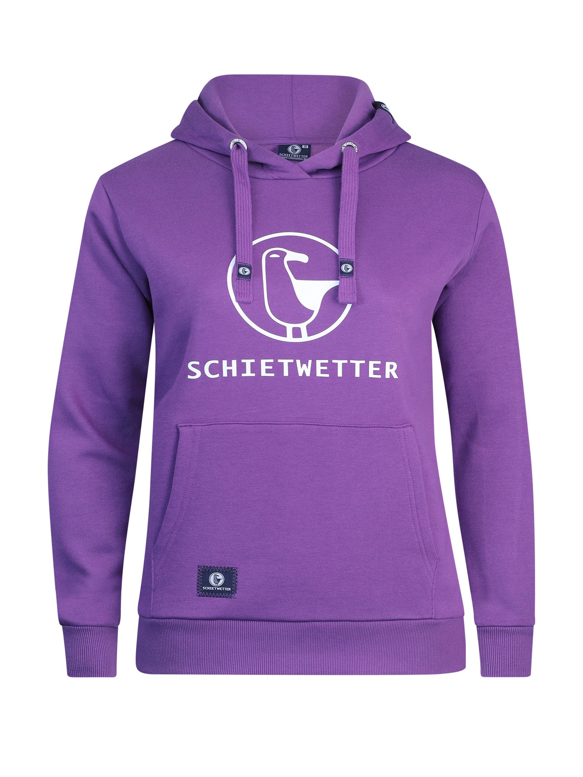 Schietwetter Kapuzenpullover Damen Hoodie "Schietwetter" (1-tlg) Dehnbar