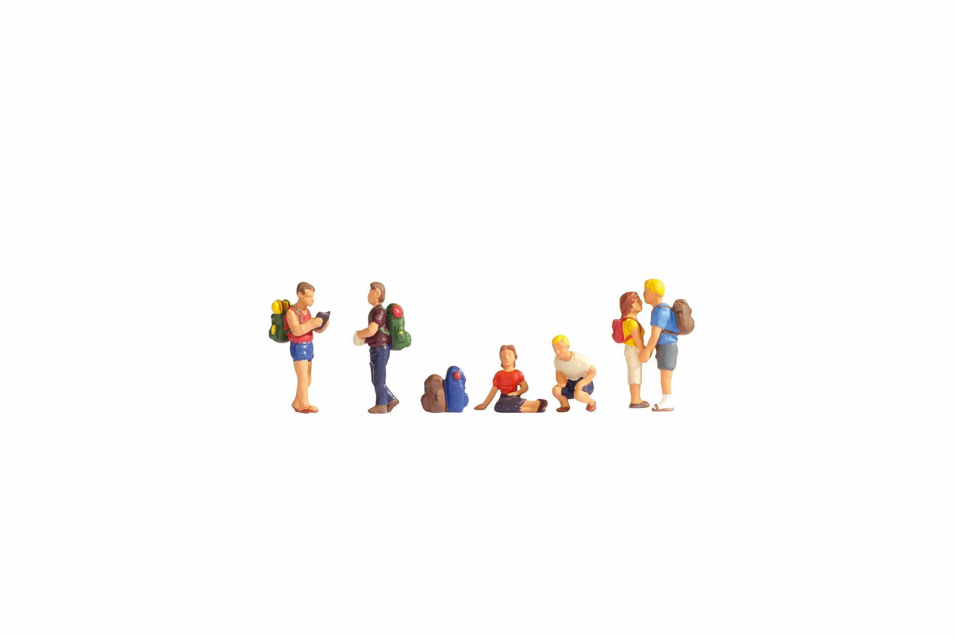 NOCH Dekofigur NOCH Figuren-Set „Wanderer“, Modellbau-Figuren 1:8