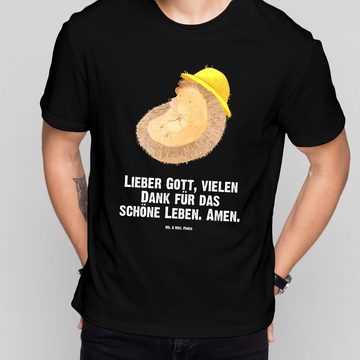 Mr. & Mrs. Panda T-Shirt Igel Beten - Schwarz - Geschenk, Tiermotive, Amen, lustige Sprüche, S (1-tlg)