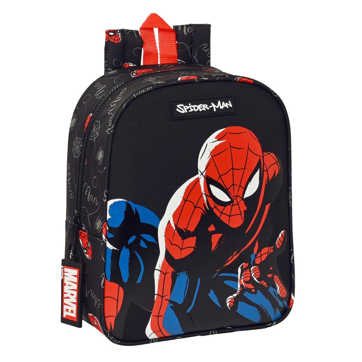 Spiderman Rucksack Kinderrucksack Spiderman Hero Schwarz 22 x 27 x 10 cm