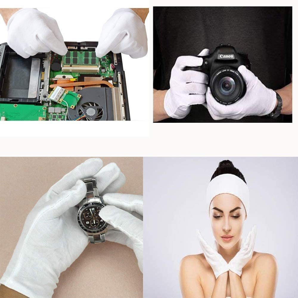 Coonoor Baumwollhandschuhe 12/24 Stck./Pack, waschbar bei 60°C (12-St) günstig online kaufen