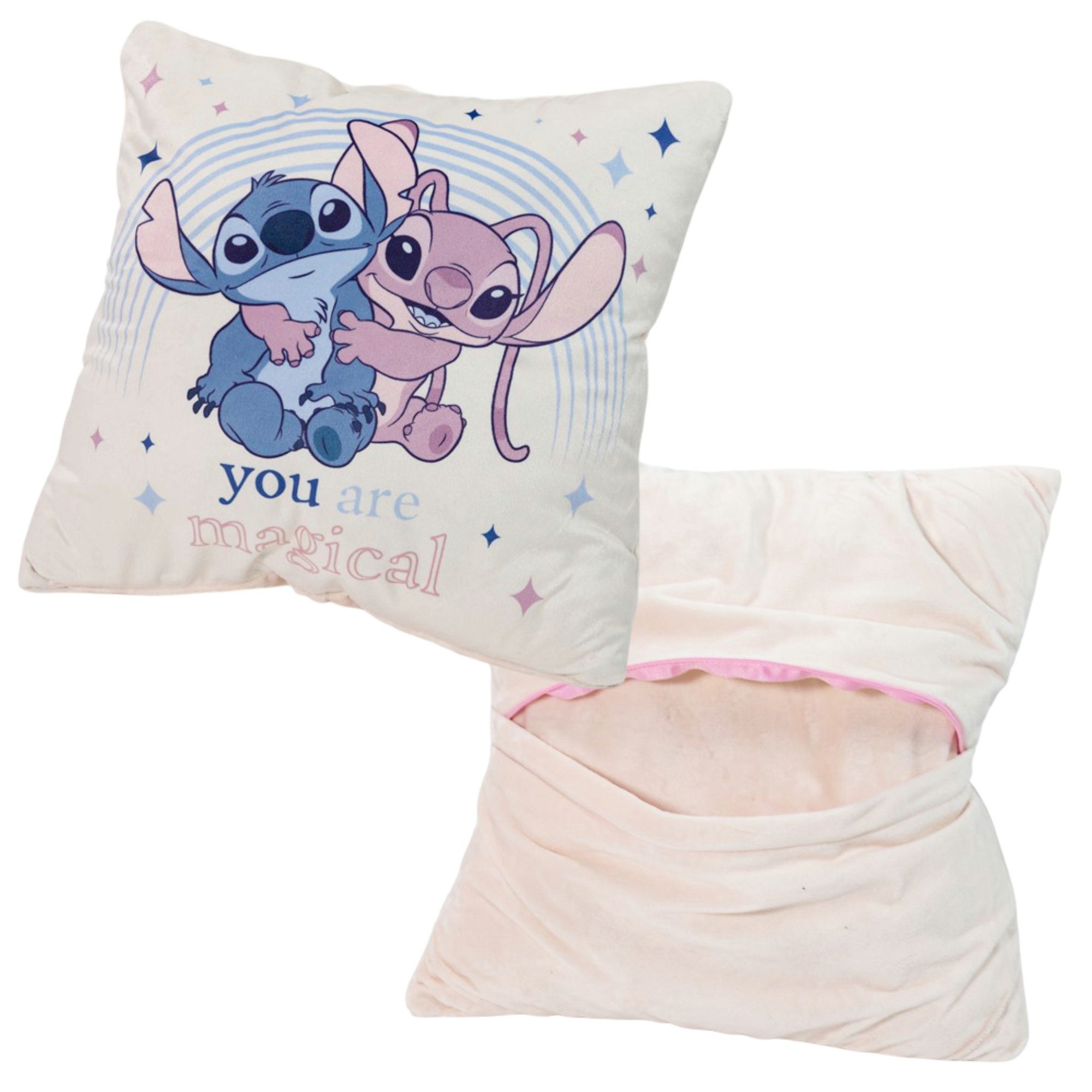 Disney Dekokissen Disney Lilo und Stitch Angel Kissen Dekokissen Cushion 35x35x6 cm