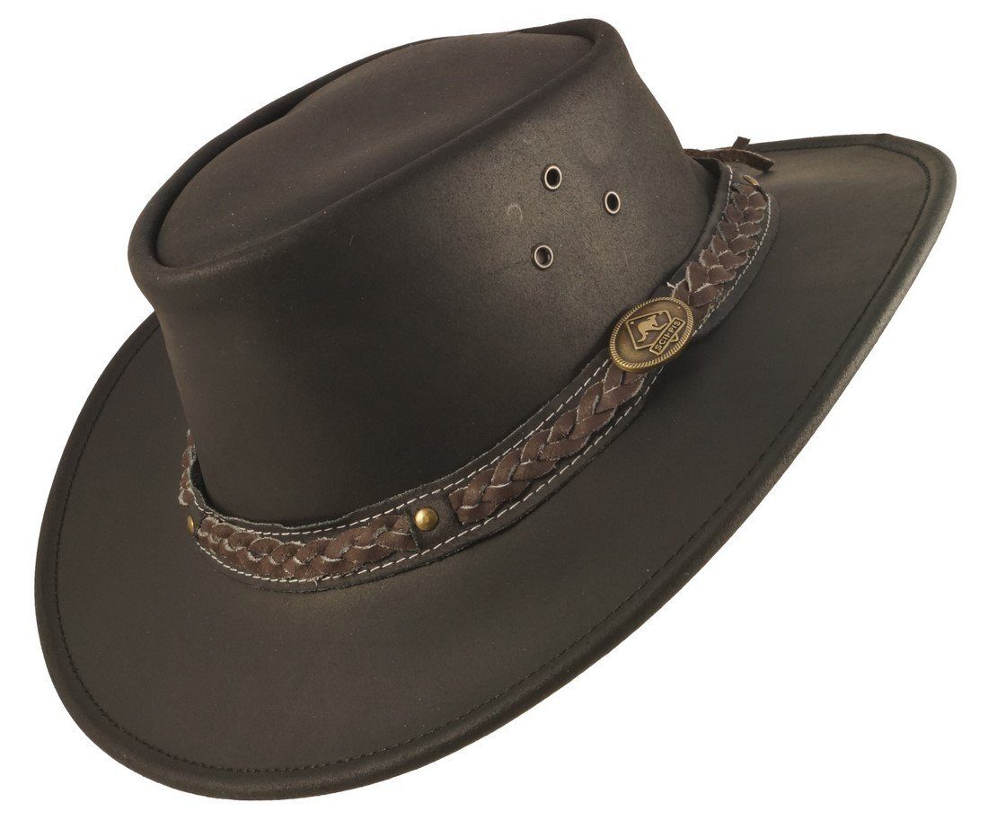 Hut Scippis Cowboyhut Australien Braun Lederhut Wilson