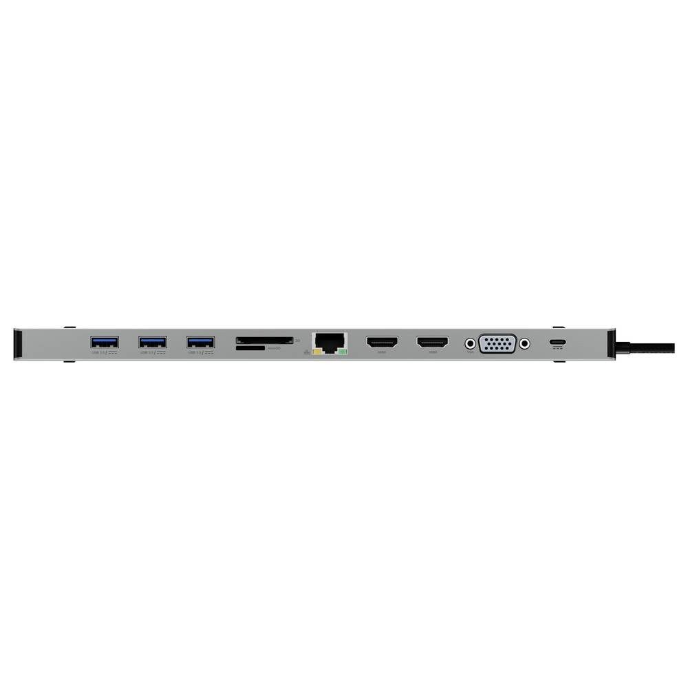 ICY BOX Laptop-Dockingstation USB Type-C® DockingStation mit dreifacher Videoausgabe 61145