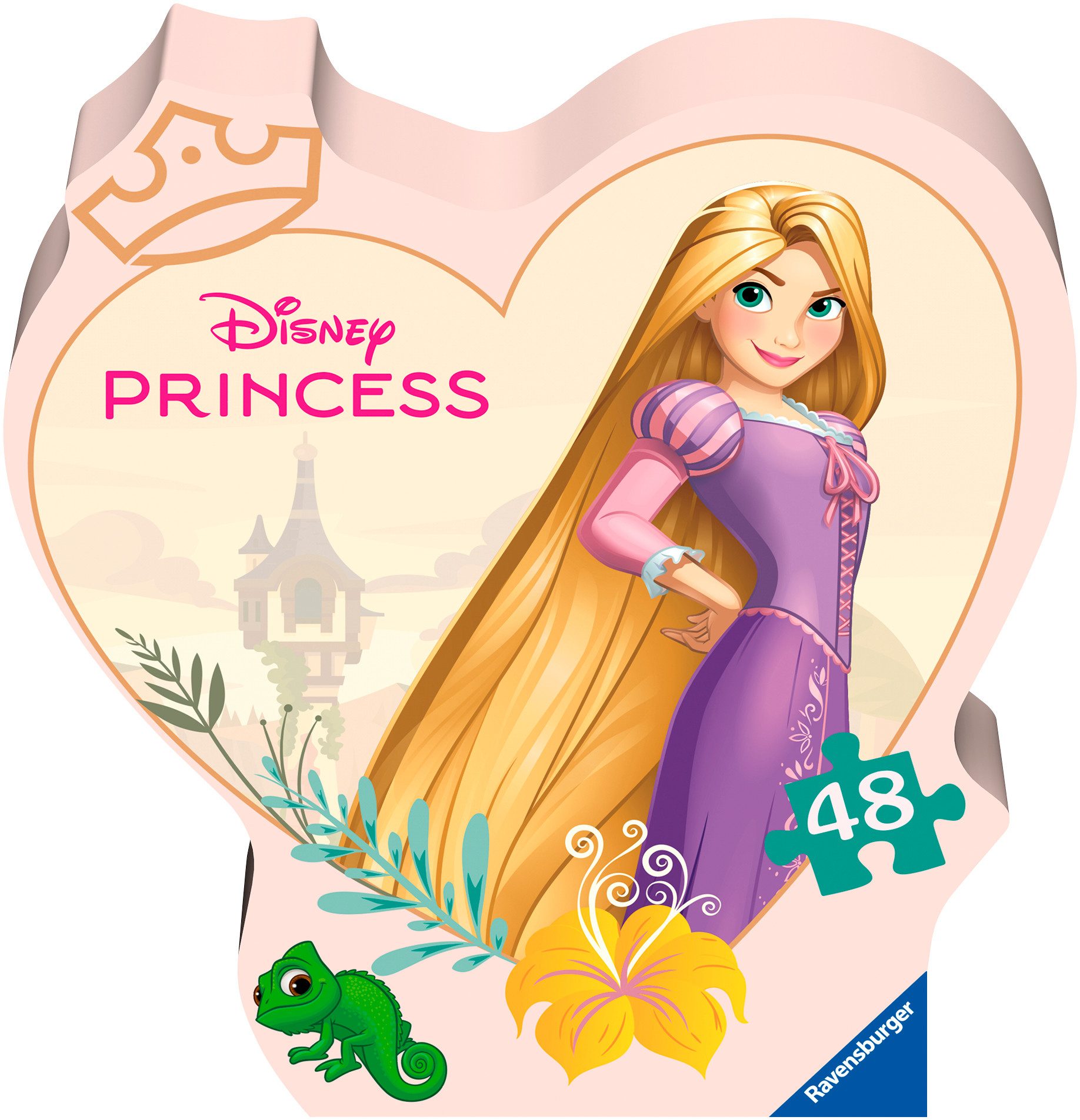 Ravensburger Puzzle Disney Prinzessinnen, Prinzessin Rapunzel, 48 Puzzleteile