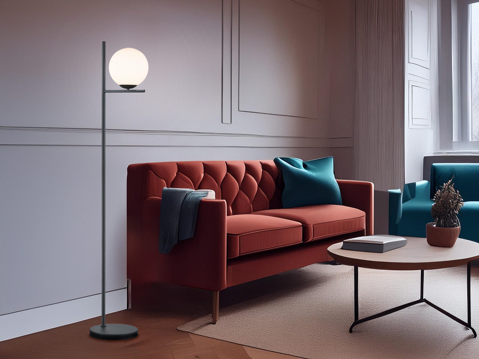 TRIO Leuchten LED Stehlampe, Dimmfunktion, LED wechselbar, in 3 Stufen dimm günstig online kaufen