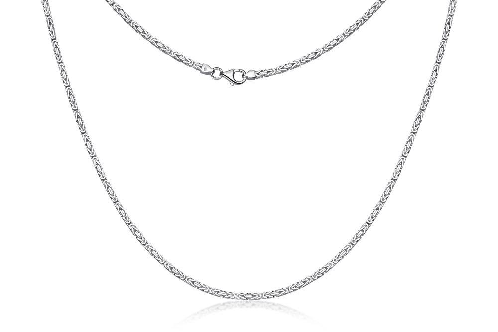 2,2mm Länge Silberkettenstore Silberkette wählbar Königskette - Silber, 925