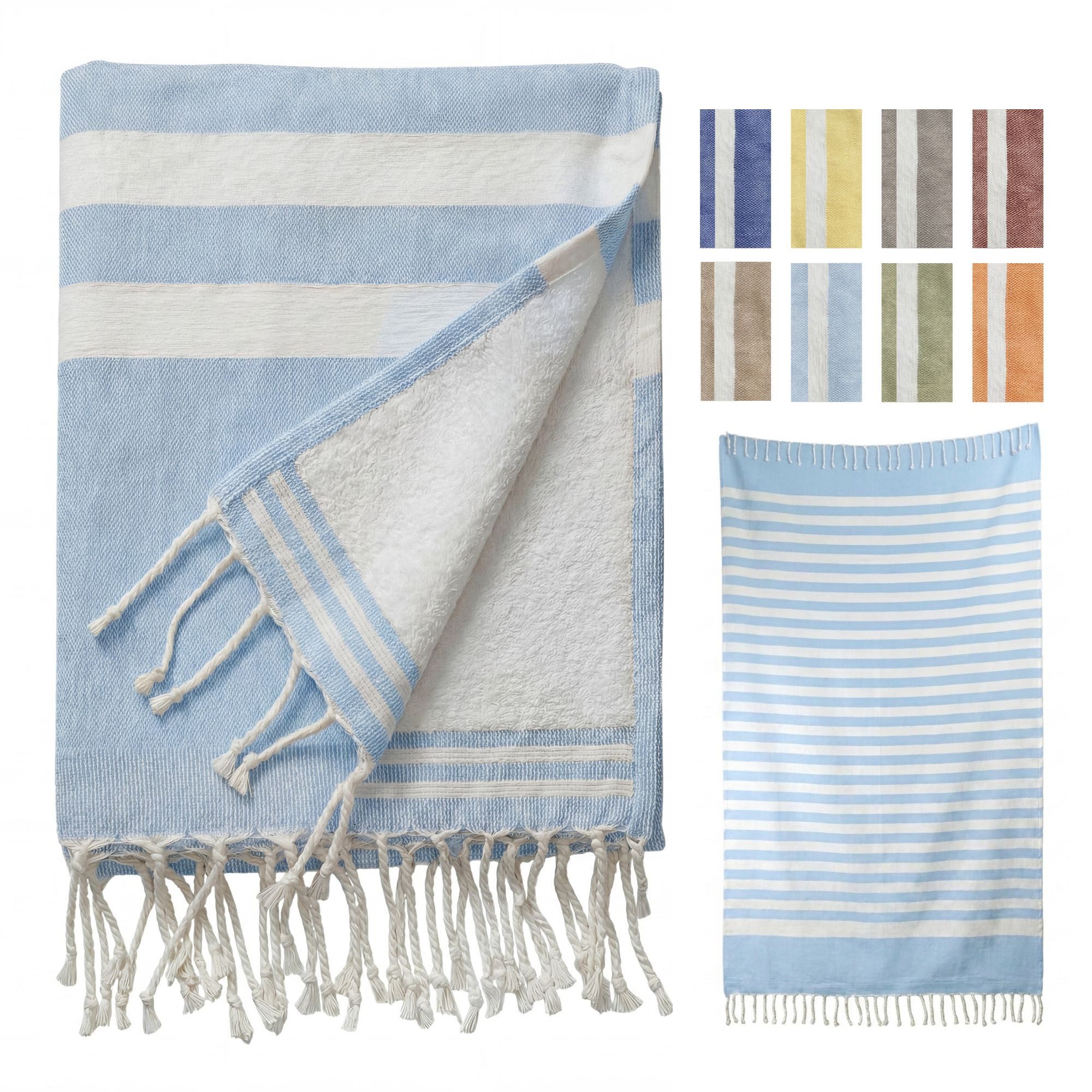furora HOLIDAY Badetuch Saunahandtuch 100x200 cm Frottier - Badetuch XXL Strandhandtuch Groß, Frottee und Badetuch zugleich aus 100% Baumwolle in brillanten Farben