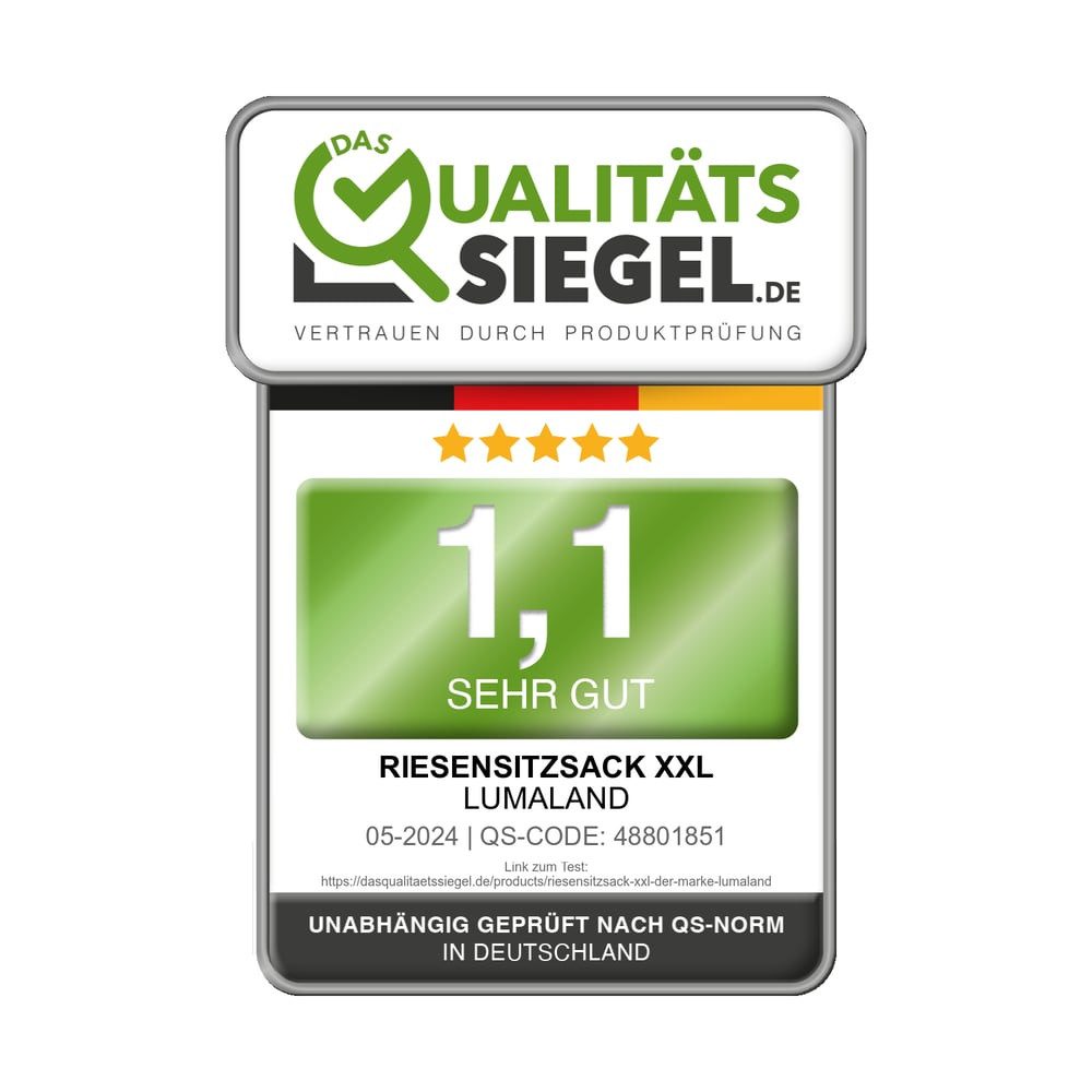 Lumaland Sitzsack GIANT Cord Sitzsack Stabile Lehne ideal fürs Gaming, verd günstig online kaufen