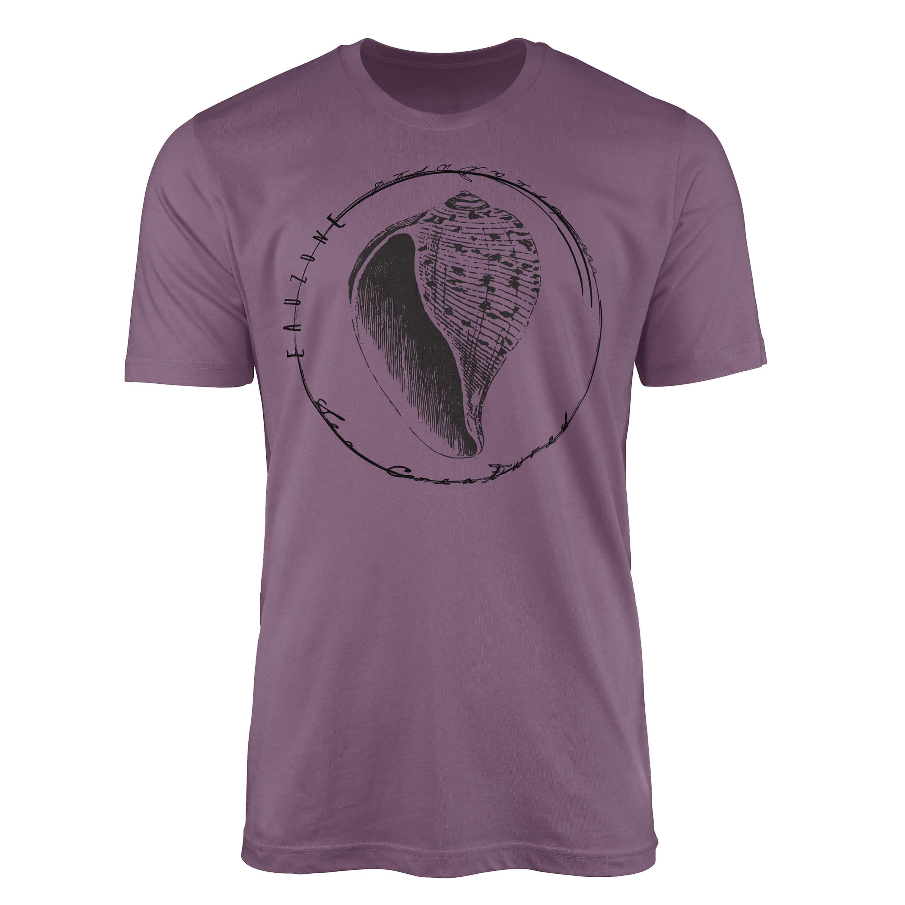Sinus Art T-Shirt T-Shirt Tiefsee Fische - Serie: Sea Creatures, feine Struktur und sportlicher Schnitt / Sea 057 Shiraz