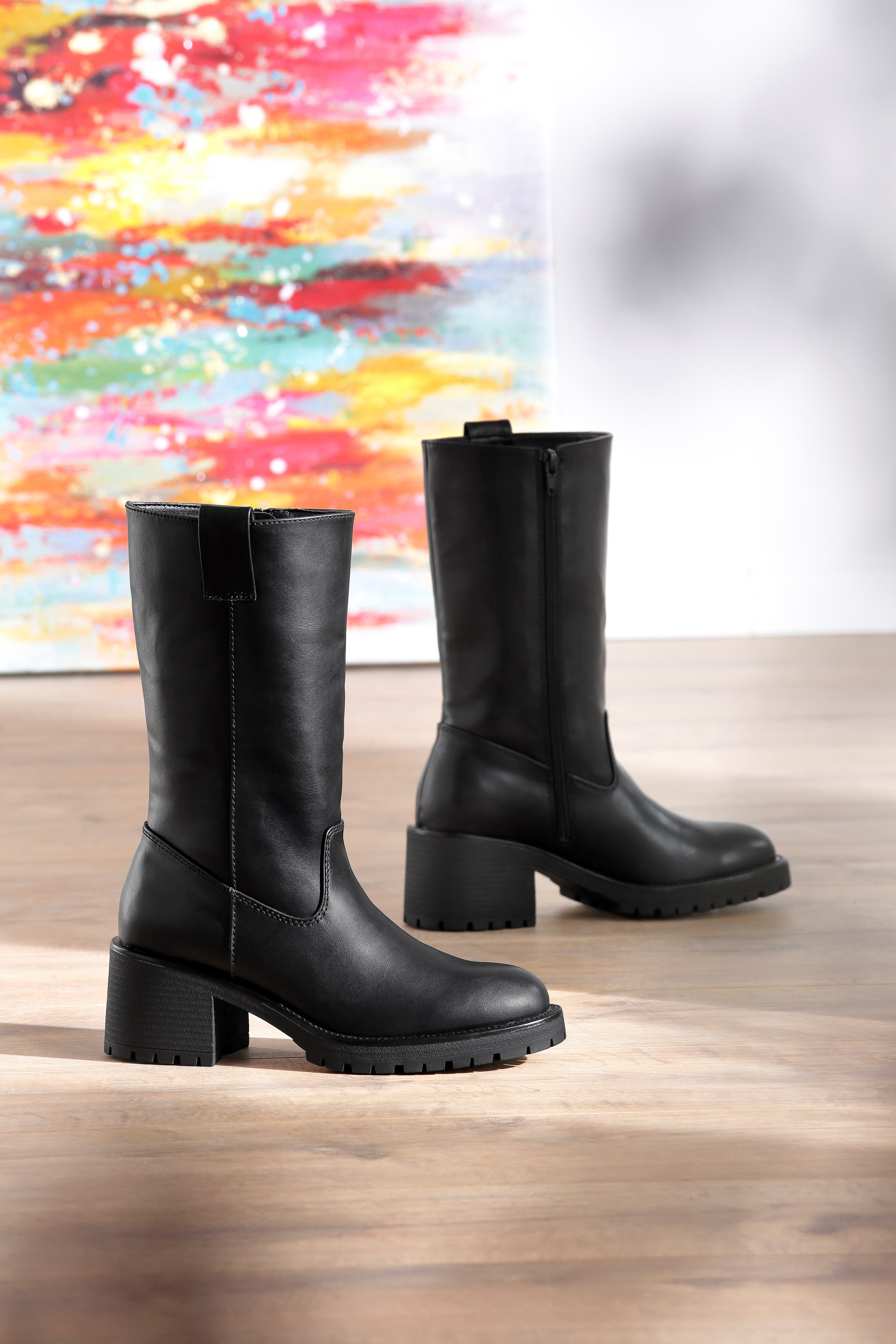 Aniston SHOES Stiefel Klassik-Boots mit Innen-Reißverschluss - NEUE KOLLEKT günstig online kaufen
