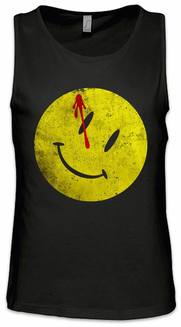 Tanktop Bloody Button Ärmelloses T-Shirt Watchmen Heroes Comedian Comic Smile